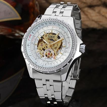 Special UK Jewelry WRG8052 M4S2 New Luxury Skeleton Winner orologio  automatico per gli uomini in acciaio INOX : Amazon.it: Orologi