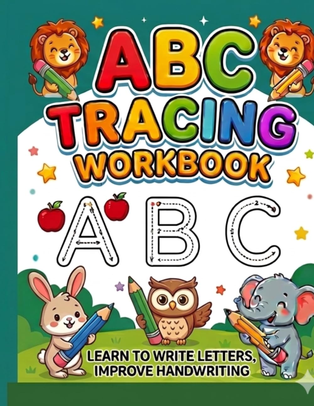 ABC Tracing Workbook for Kids Ages 3-5: A-Z Alphabet Letter Tracing Practice for Capital and Lowercase Letters | Preschool & Kindergarten Handwriting Activity Book