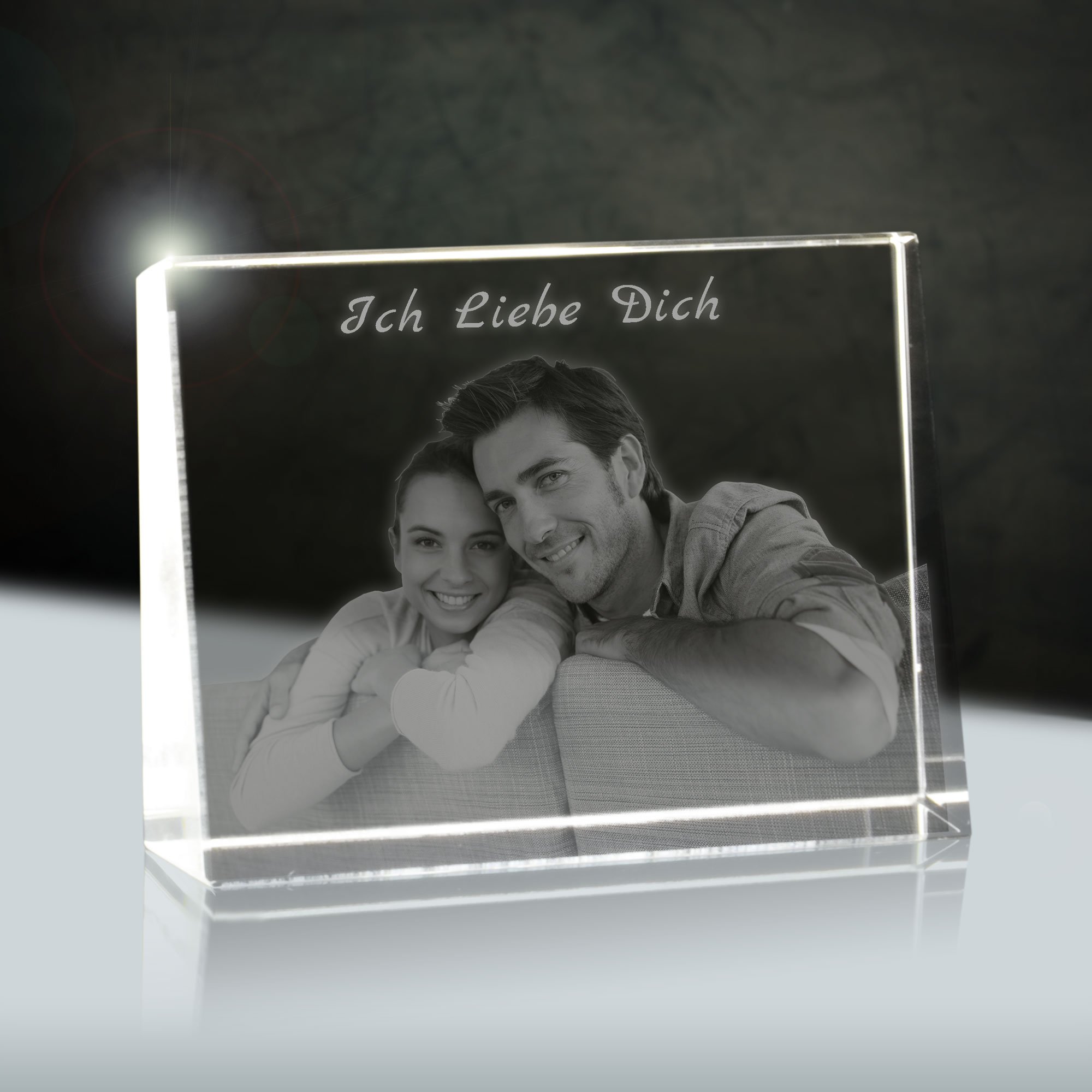 Photo en verre pour remplacer vos vieux cadres fragiles bloc stable 2D