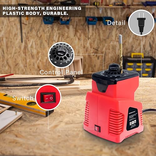 Miniatura 2 de GOODSMANN Sacapuntas de Broca Eléctrica, Cabezales 1/8" - 25/64", 1350 RPM/1700 RPM 9923-0110-01