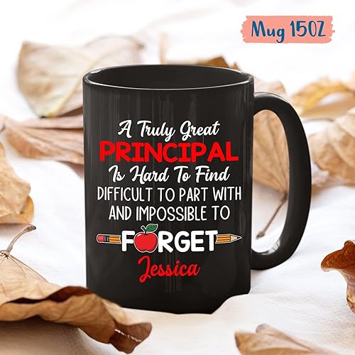 Miniatura 5 de Regalos personalizados para directores de escuela, taza de café principal, taza personalizada con nombre de regalo para mujeres y hombres, taza para