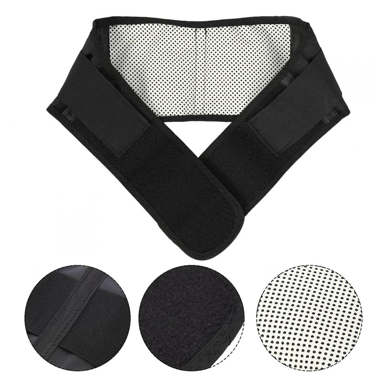 Faja Lumbar, Material de Caucho y Fibra plástica Que estabiliza la Columna Lumbar Mantiene el Calor. Cinturón Cintura, Soporte for Dolor Espalda M(M)