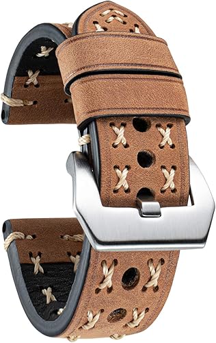 Miniatura 1 de BINLUN Replacement Watch Bands Compatible with Samsung Galaxy Watch, Compatible with Huawei Watch, Compatible with Garmin Smartwatch Thick Oil