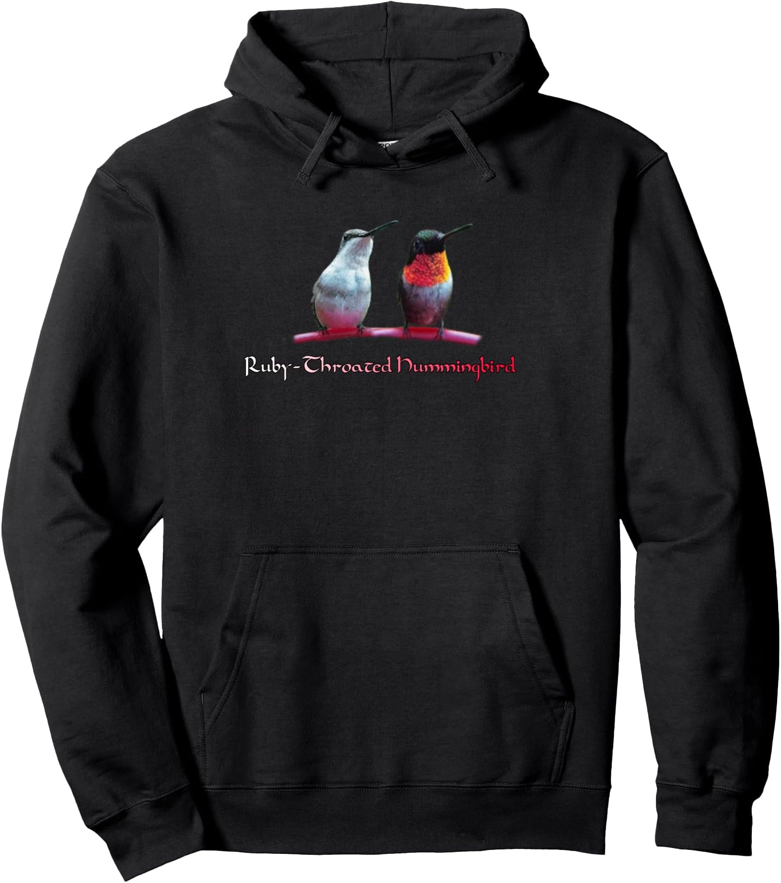 Ruby-Throated Hummingbirds Pullover Hoodie