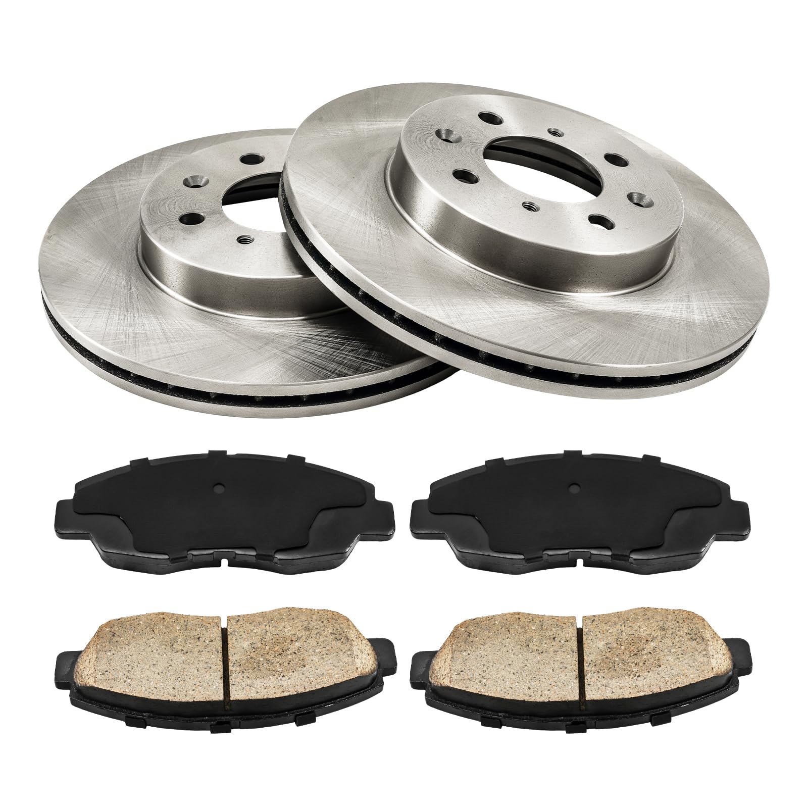Photo 1 of KAX Front Brake Kit, OE Brake Rotors and Ceramic Brake Pads | Fits Civic 1996-2005, Insight?2010-2014, Acu-ra EL 1997-2005, Automotive Replacement Brake Kit 3295+D465A