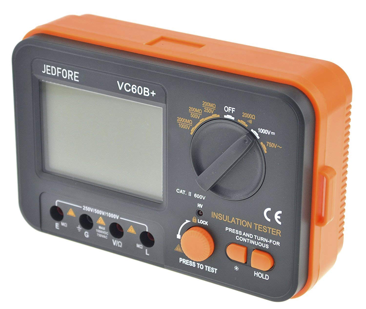 VC60B+ Digital Multimeter Insulation Resistance Multi Tester DCV ACV Megohm Meter Megohmmeter