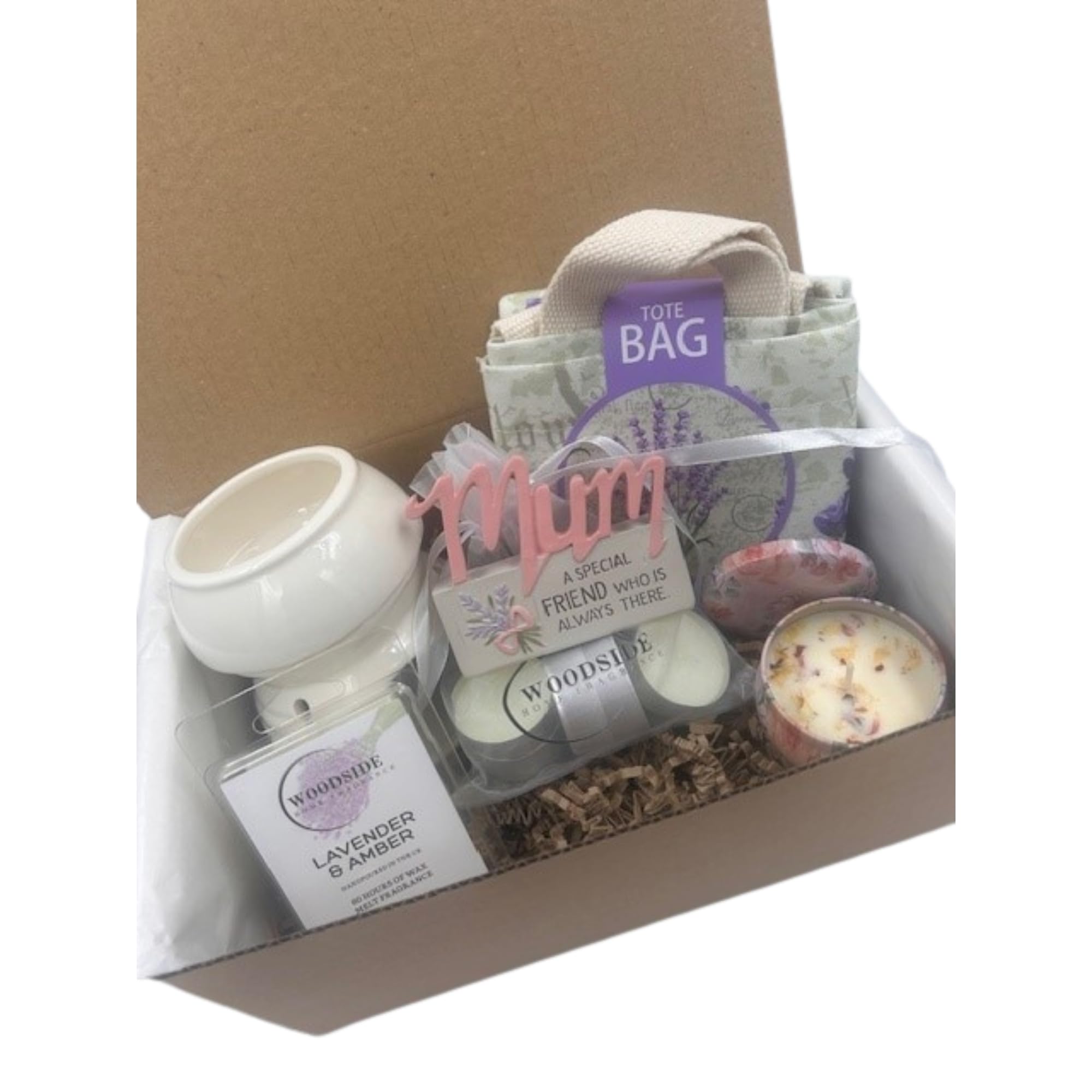 Mum - Lavender Home Fragrance Candle & Wax Burner Treat Box Hamper