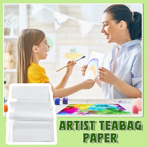 Miniatura 6 de Lincia Bolsa de té de 12 pulgadas en total, 82 pies, papel cianotipo para arte de medios mixtos, tejido de resistencia a la humedad para artista