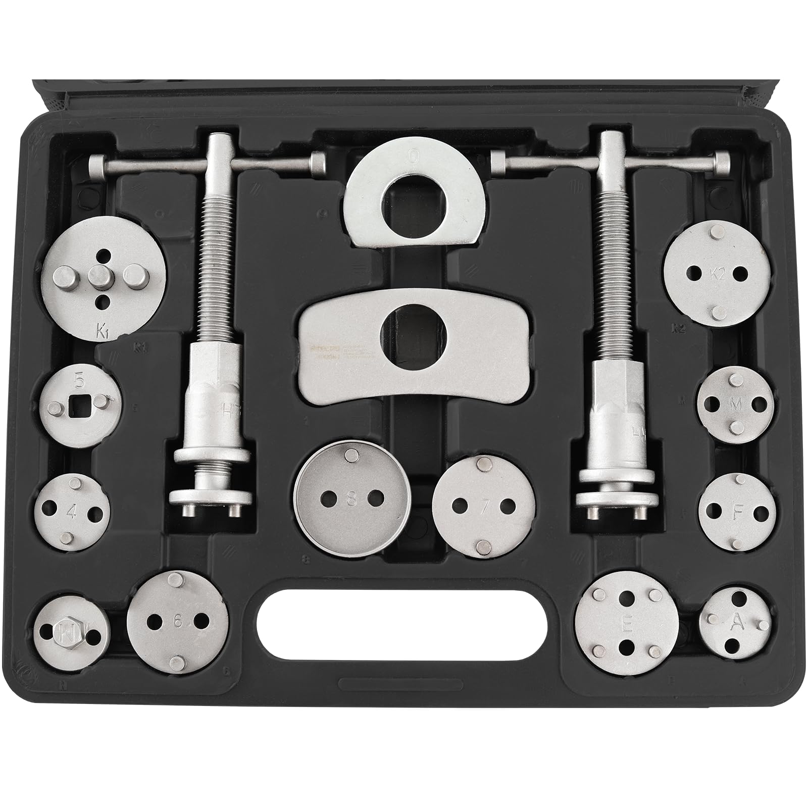 TECPO Bremskolbenrücksteller Set, 22-teilig Universal Bremskolben Bremssattel Rückstellwerkzeug Auto KFZ Werkzeug Rücksteller Satz passend für VAG VW BMW Mercedes PSA Peugeot Ford Opel
