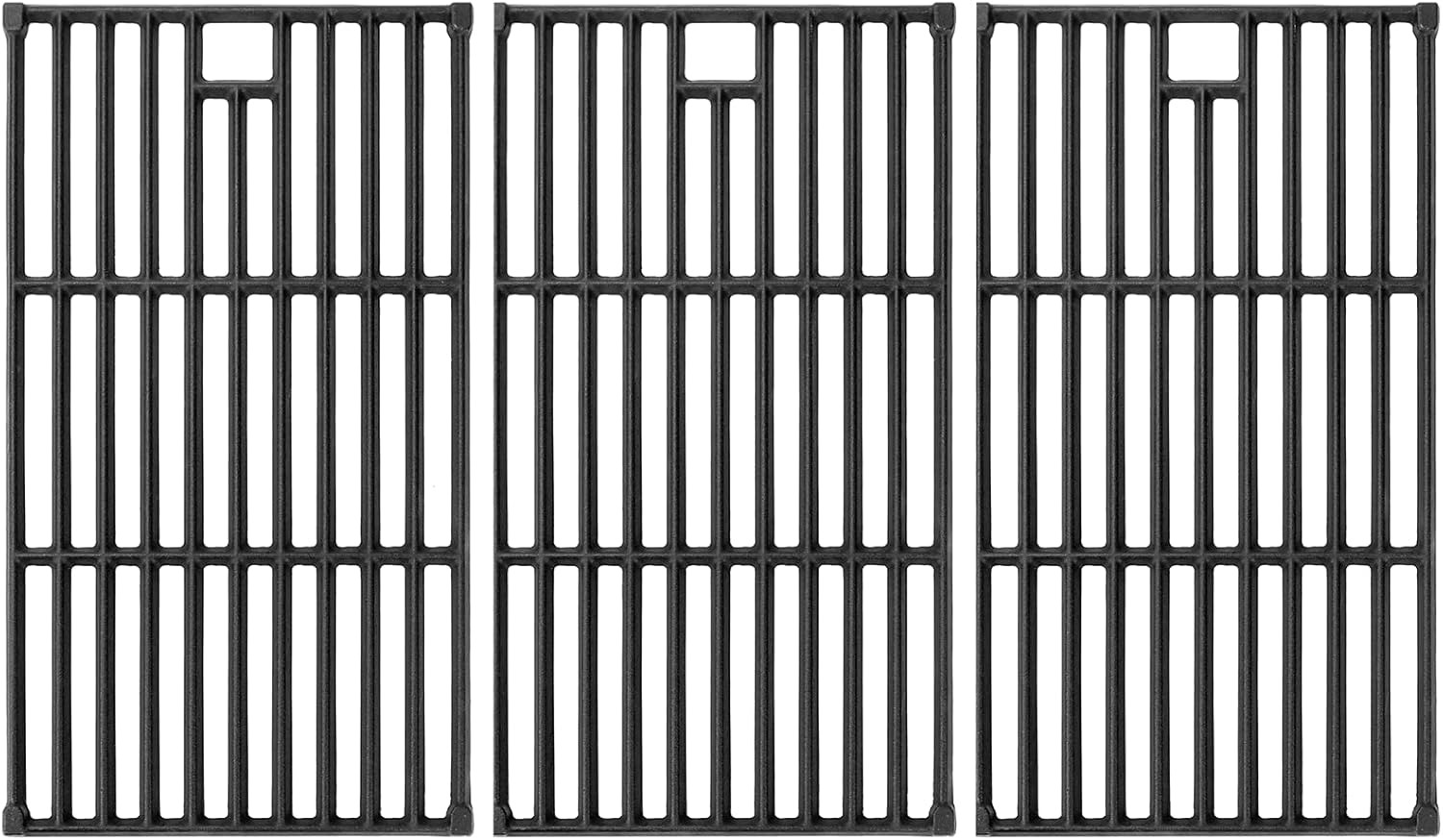 Hisencn Cooking Grates for Monument Grills 24367 35633 17842, Cast Iron Grates for Dyna Glo DGE530SSP DGE530SSP-D BGE530PSP DGF530SRP DGE530SSP-1, Replacement Parts for Monument Grills, 3 Pack
