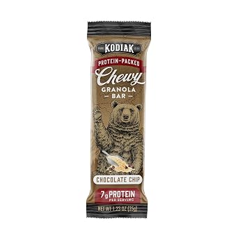 Kodiak Chewy Granola Bars, Chocolate Chip, High Protein, 5ct