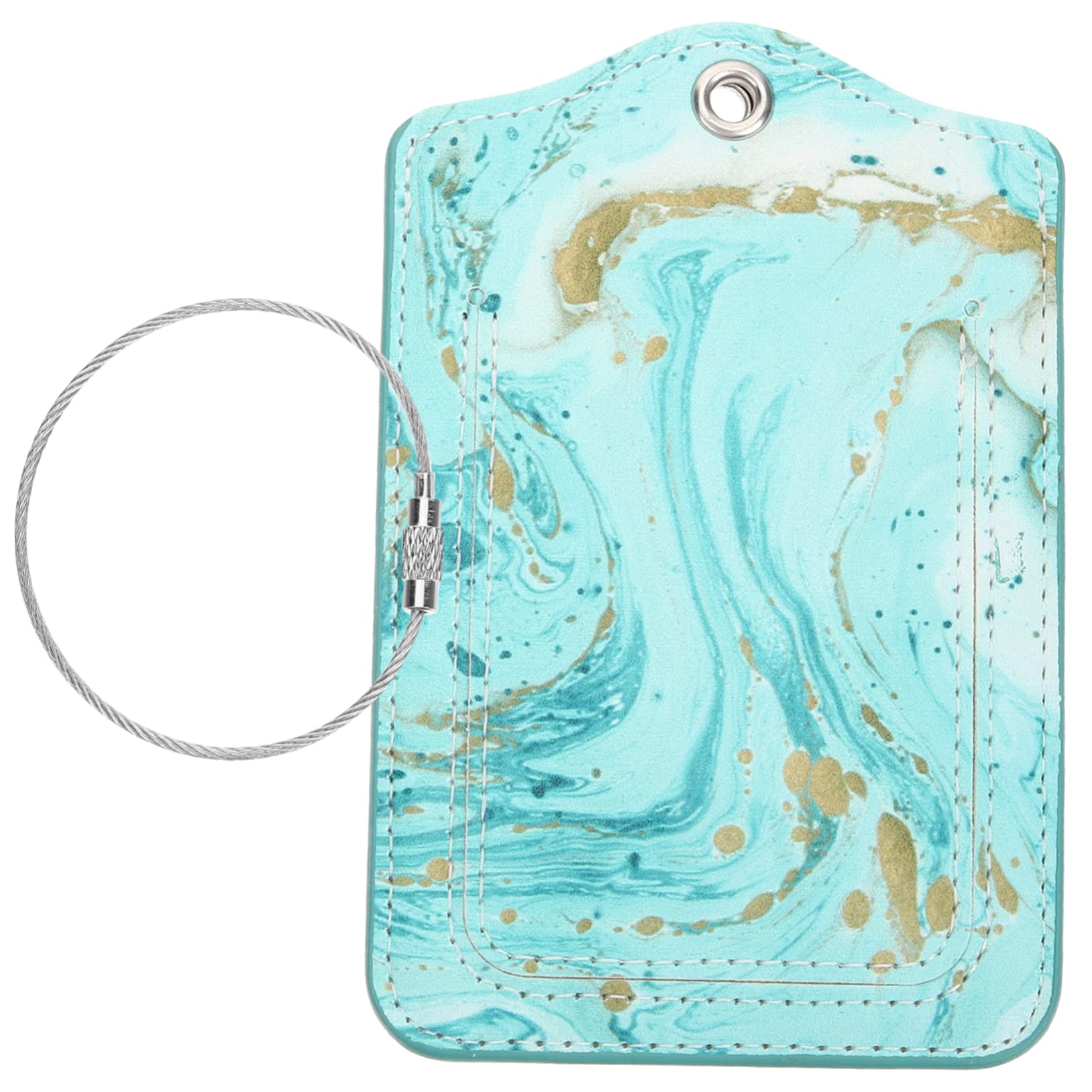 LIFKOME 4 Etichette Identificative Per Bagagli Da Viaggio Personalizzate E Luminose in Pu Etichette Identificative Per Valigie