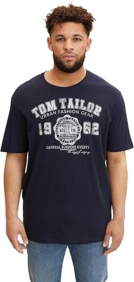 トップス LESS TAILOR Loose-fit T-shirt in blue by Tom Tailor