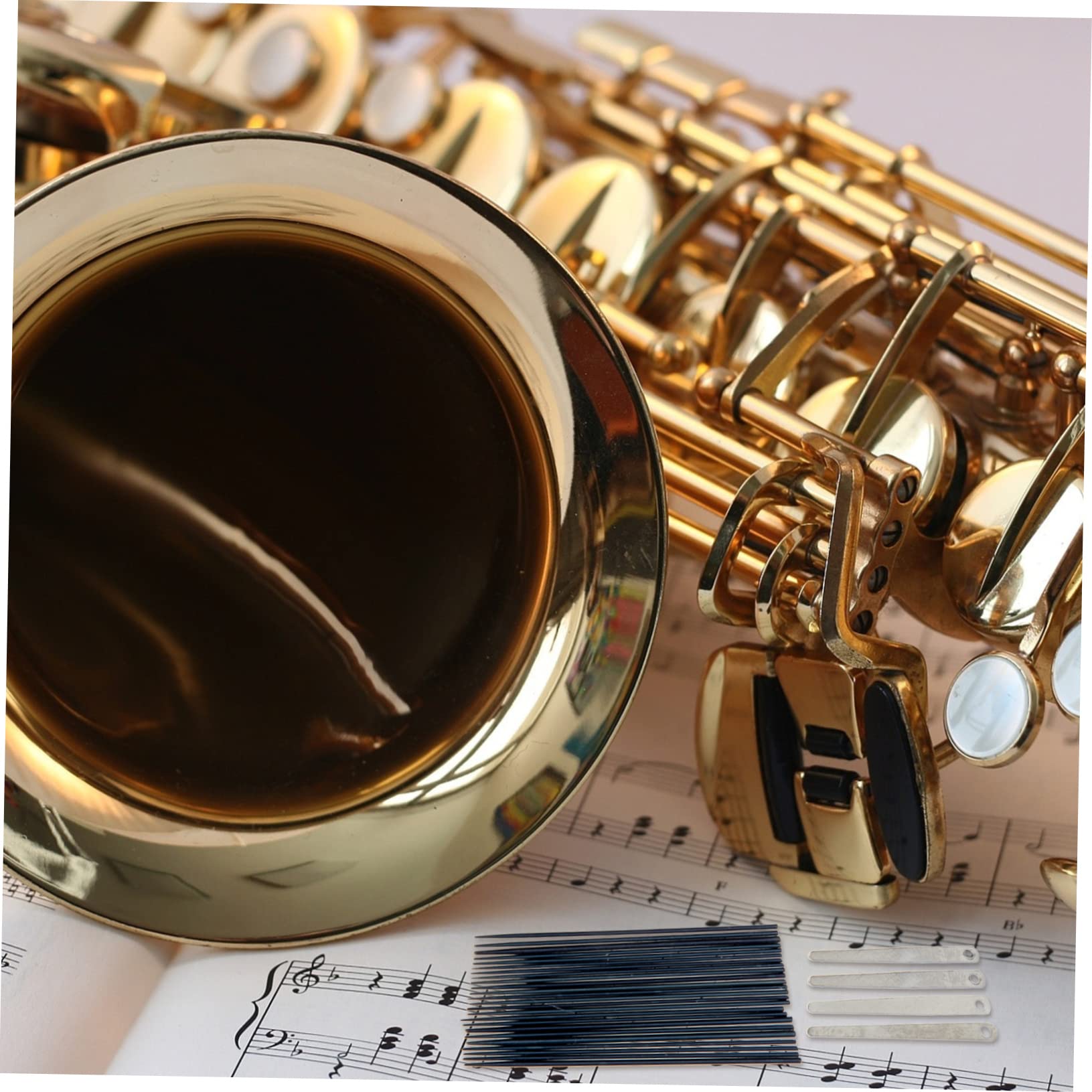 SUPVOX 4juegos De Para Saxofón Placas De Lengüeta y Accesorios De Reparación De Instrumentos Para De Saxofón Tenor