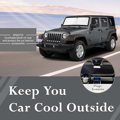 Miniatura 155 de Parasol para parabrisas de ajuste personalizado, cubierta para ventana delantera, visera plegable 210T, protector que bloquea los rayos ultravioleta