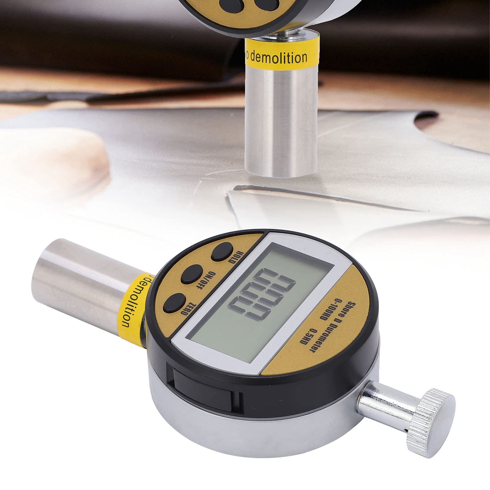 Hyuduo Shore A Digital Durometro 0-44.5N para Plastico Caucho Resina