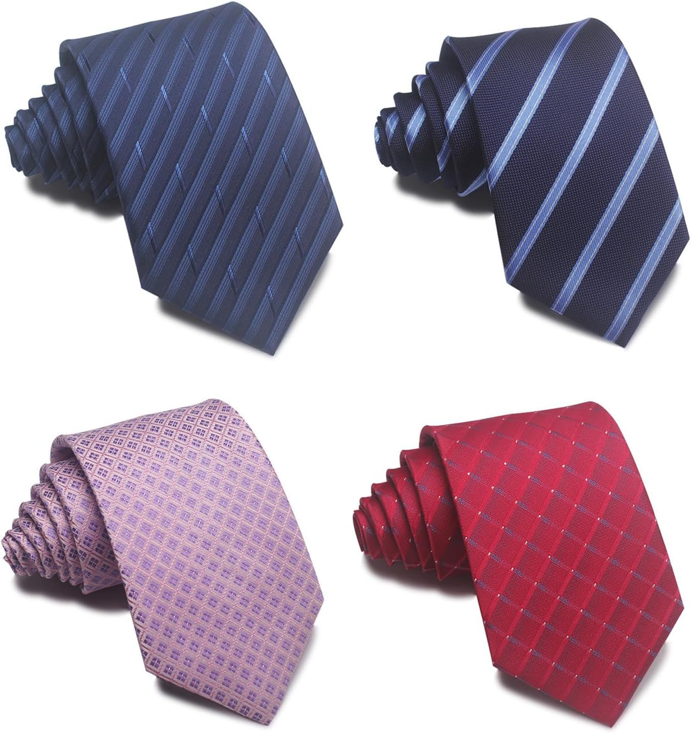kaxilu Men's Classic Jacquard Neck Ties for Men Classy 15PCS Men's Tie Woven Jacquard Ties Party Suit