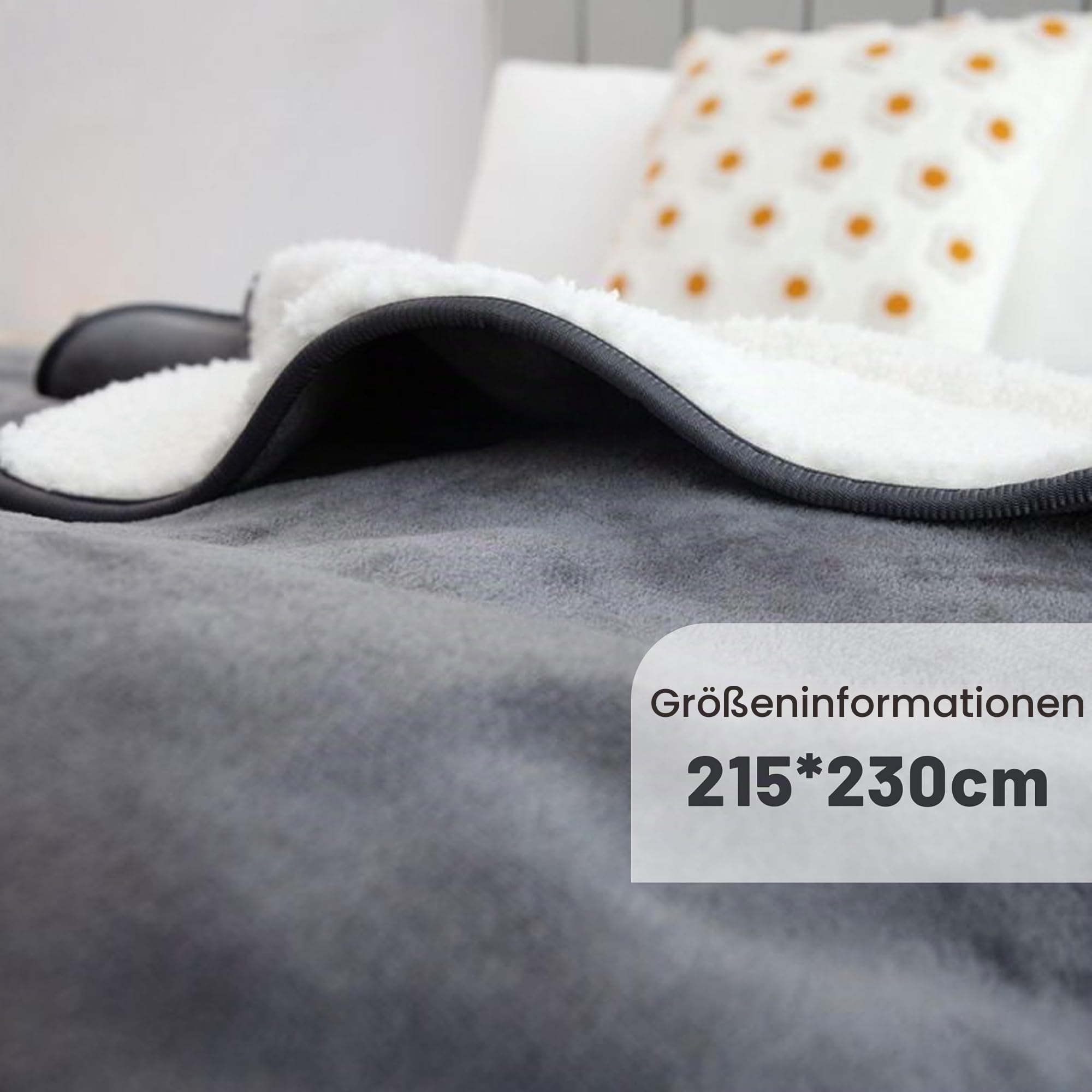 Wasserdichte Decke，liebesdecke wasserdicht für sex+Aufbewahrungstasche，wasserdichte decke für sex，hundedecke，sofaschutz hund，splash blanket aus Flanell-Sherpa,hundedecke wasserdicht (215*230cm)