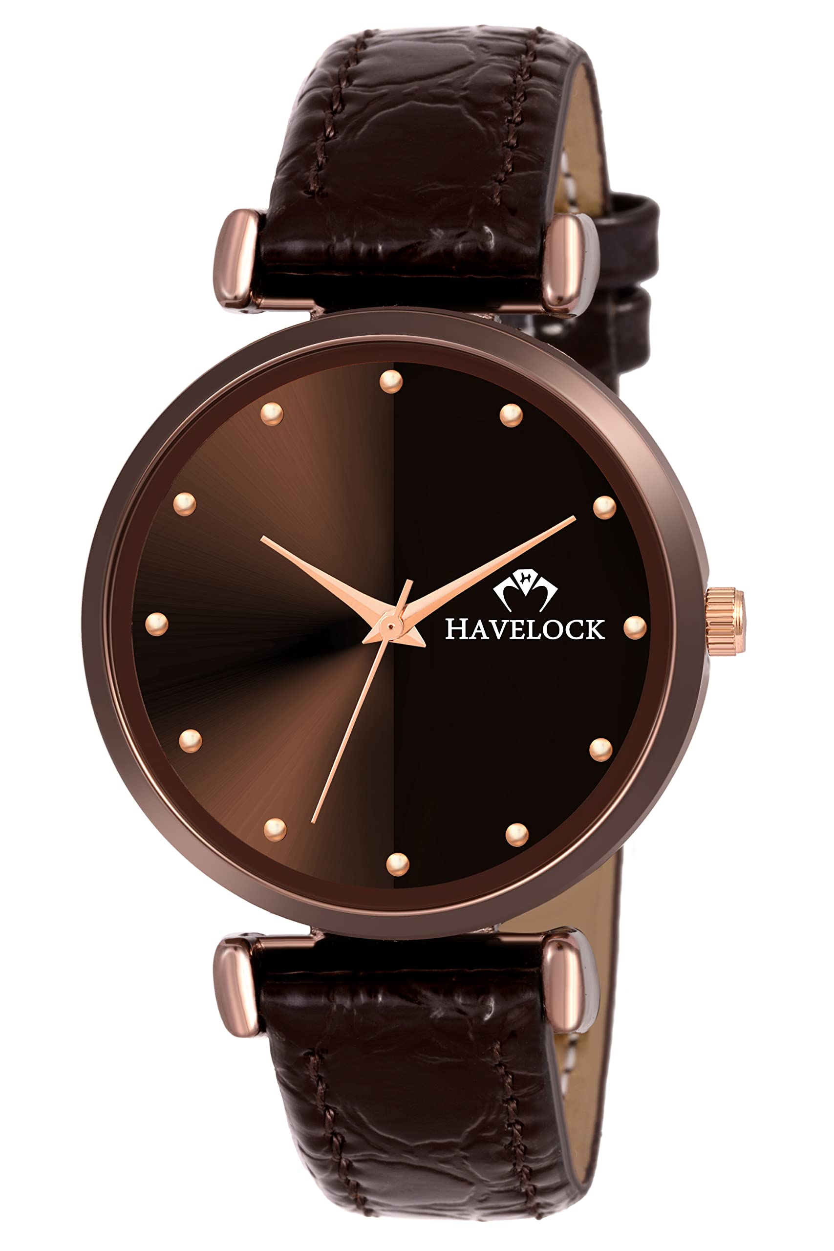 HAVELOCK Analog Brown Dial Womens & Girls Watch (Brown Leather Strap) (B09LC9FQB2) Amazon Price History, Amazon Price Tracker
