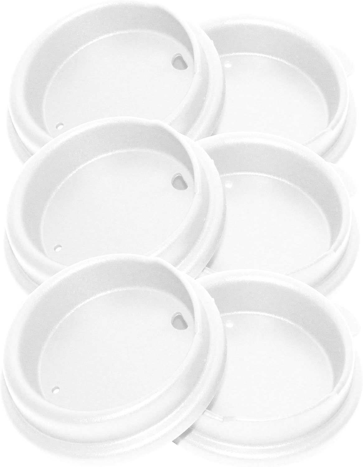 Rehabilitation Advantage White Spouted Lids, Set of 6