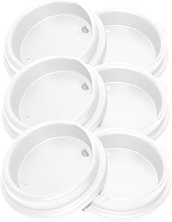 White Tumbler Lids, Set of 6