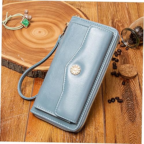 Miniatura 4 de NOLITOY 3 Pcs Long Wallet Womens Wallets Leather Coin Bag Pu Wrist Strap Wallet Ladies Wallets Leather Zip Around Wallets for Women Small Phone Bag