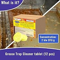 Vista 6 de Beseder - Pastillas limpiadoras de trampa de grasa para descomposición de grasa, tratamiento de trampa de grasa y eliminación de olores