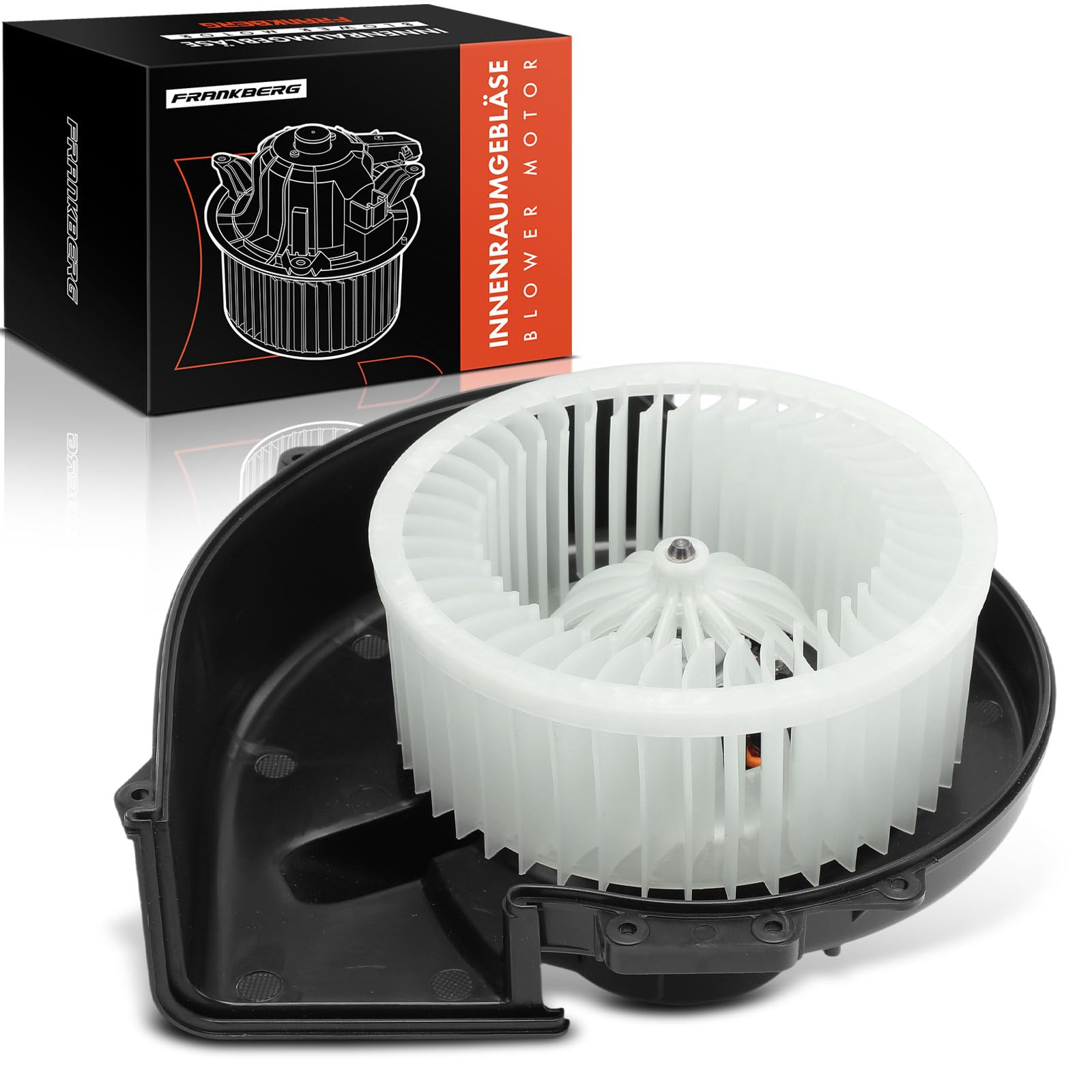 Frankberg Motore del ventilatore Ventilatore del riscaldamento Compatibile con Polo 6C1 6R1 Fabia II 542 Polo 9A 9N Ibiza IV 6J5 6P1 Fabia III NJ3 Replace# 6Q1820015C