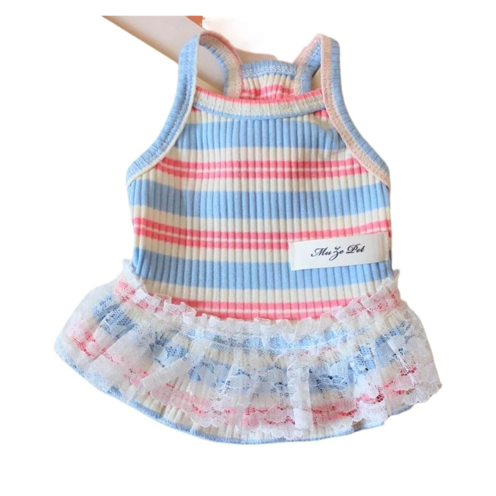 Robe florale pour chien et chat XL gilet en coton bleu pour chihuahua