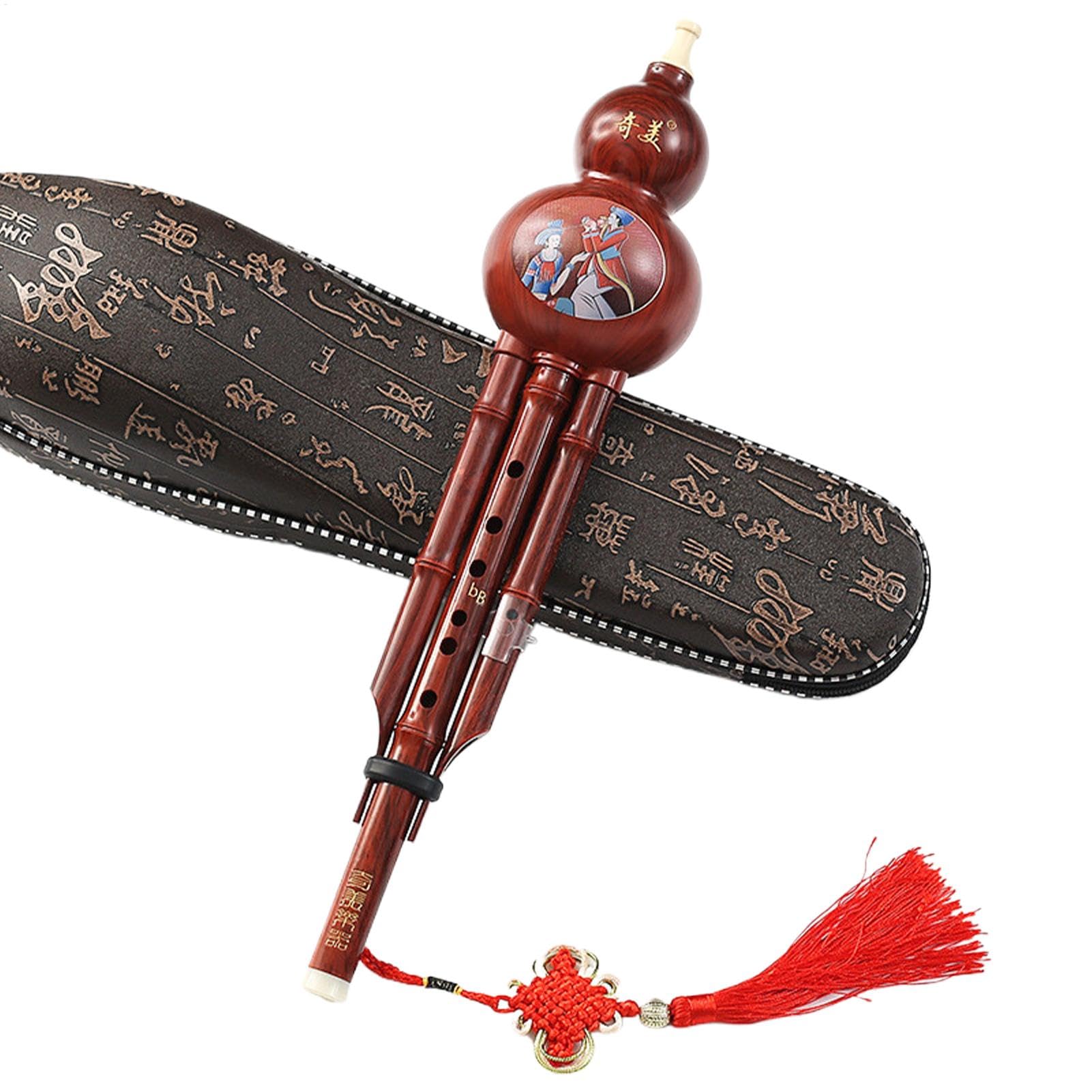 Hulusi, flûte à citrouille chinoise faite à la main, pour débutants, pour , instrument à vent traditionnel ethnique pour , joueurs professionnels