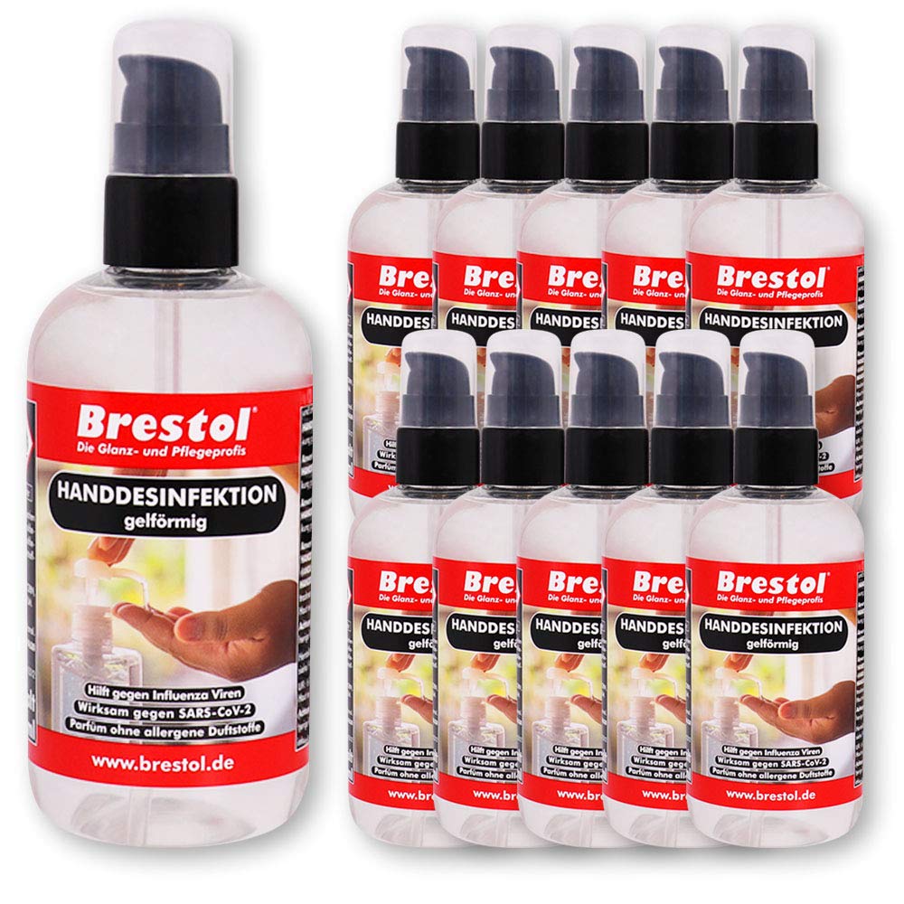 HANDDESINFEKTION Gel 11x 300 ml Spenderflasche Desinfektionsmittel für Hand Haut Hände Desinfektion Desinfektionsgel Geldesinfektion gelförmig
