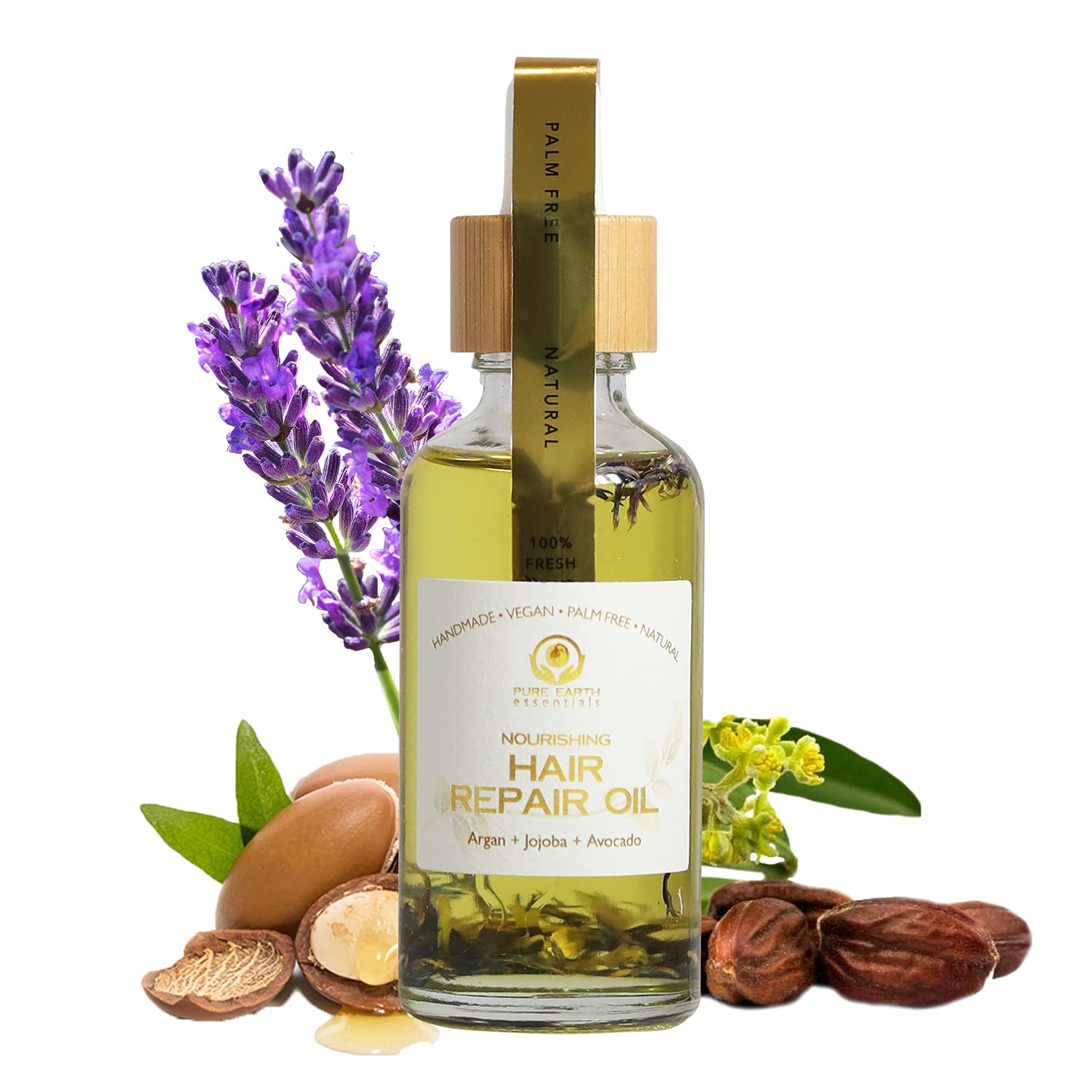 Buy Vegan Hair Oil for Dry Damaged Hair Natural Hair Oil Blend of