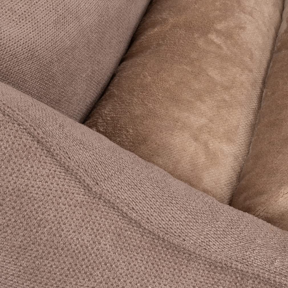 Knuffelwuff Cama ortopédica para perros Baltimore con cojín reversible de 80 x 55 cm, funda extraíble, lavable, para perros grandes, medianos y pequeños