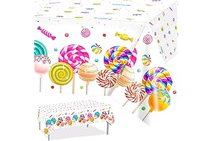 PHOGARY 3-Pack Sweet Candyland Tablecloth