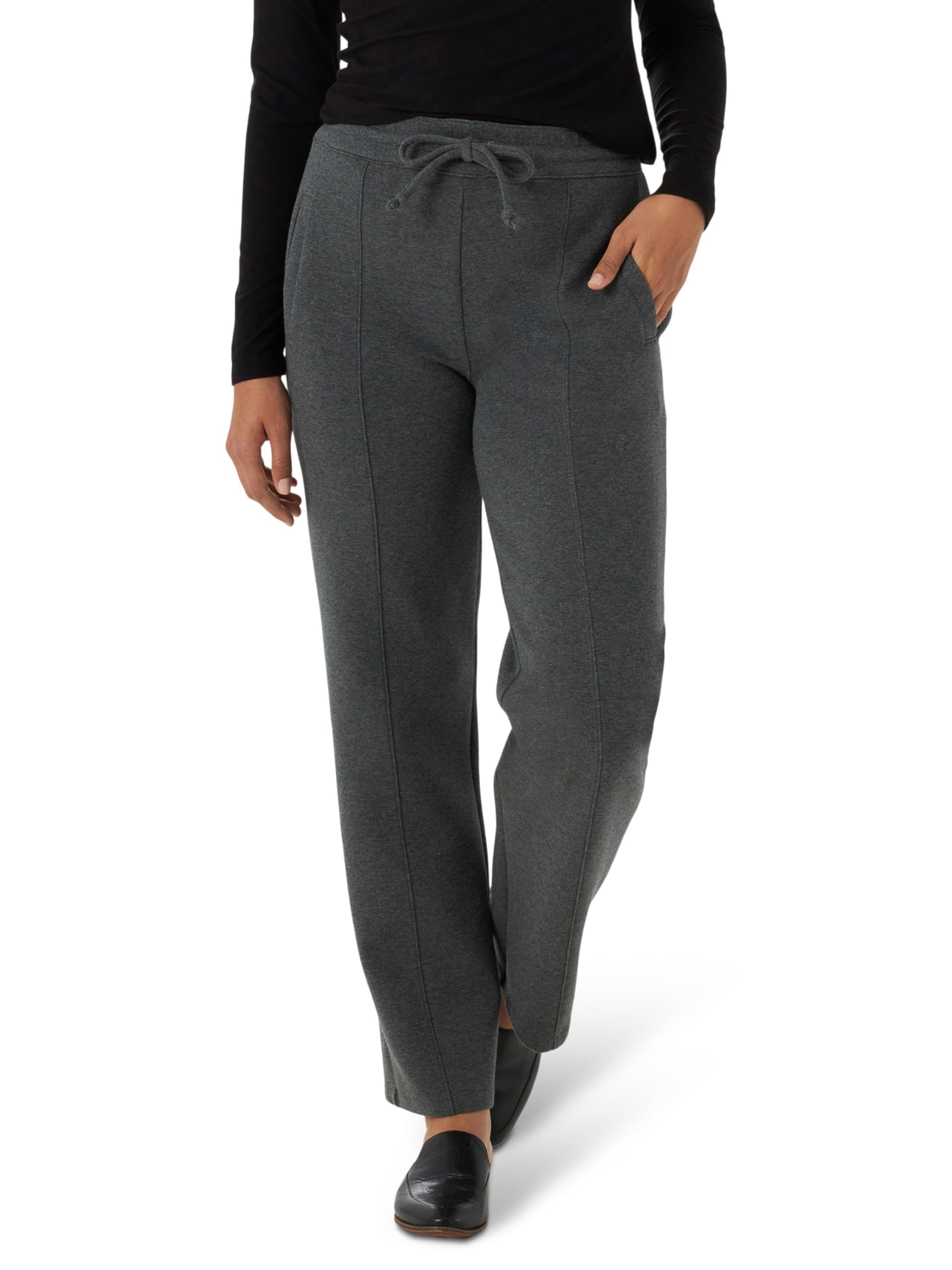 Lee Womens Drawstring Midrise Wide Leg Pant
