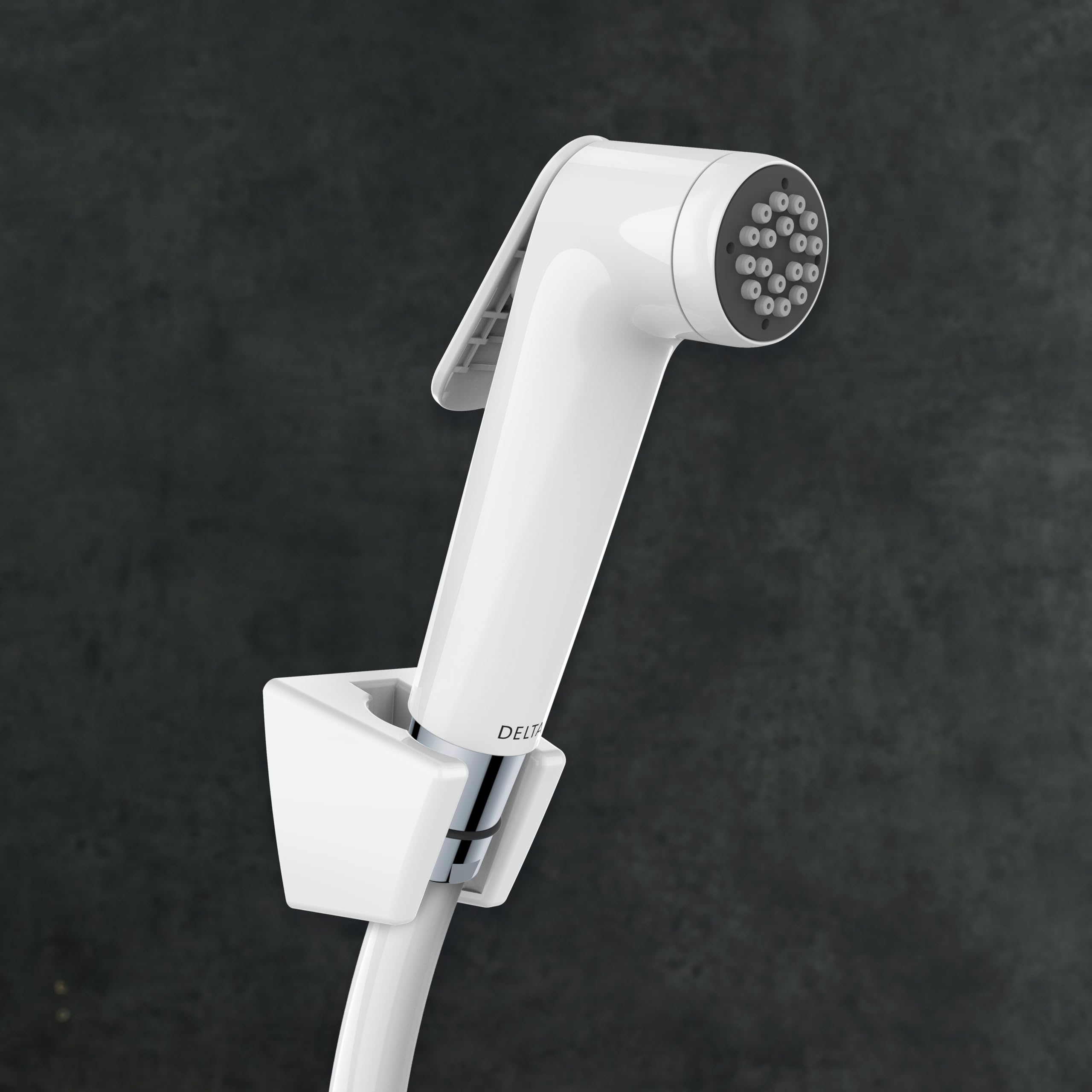 Faucet Premium Hygiene Jet Spray for Toilet with Hose and Holder | 3 Years Warranty | Health Faucet for Bathroom | Ideal Toilet Jet Spray for Low and High Water Pressure| White | 22901-I-W