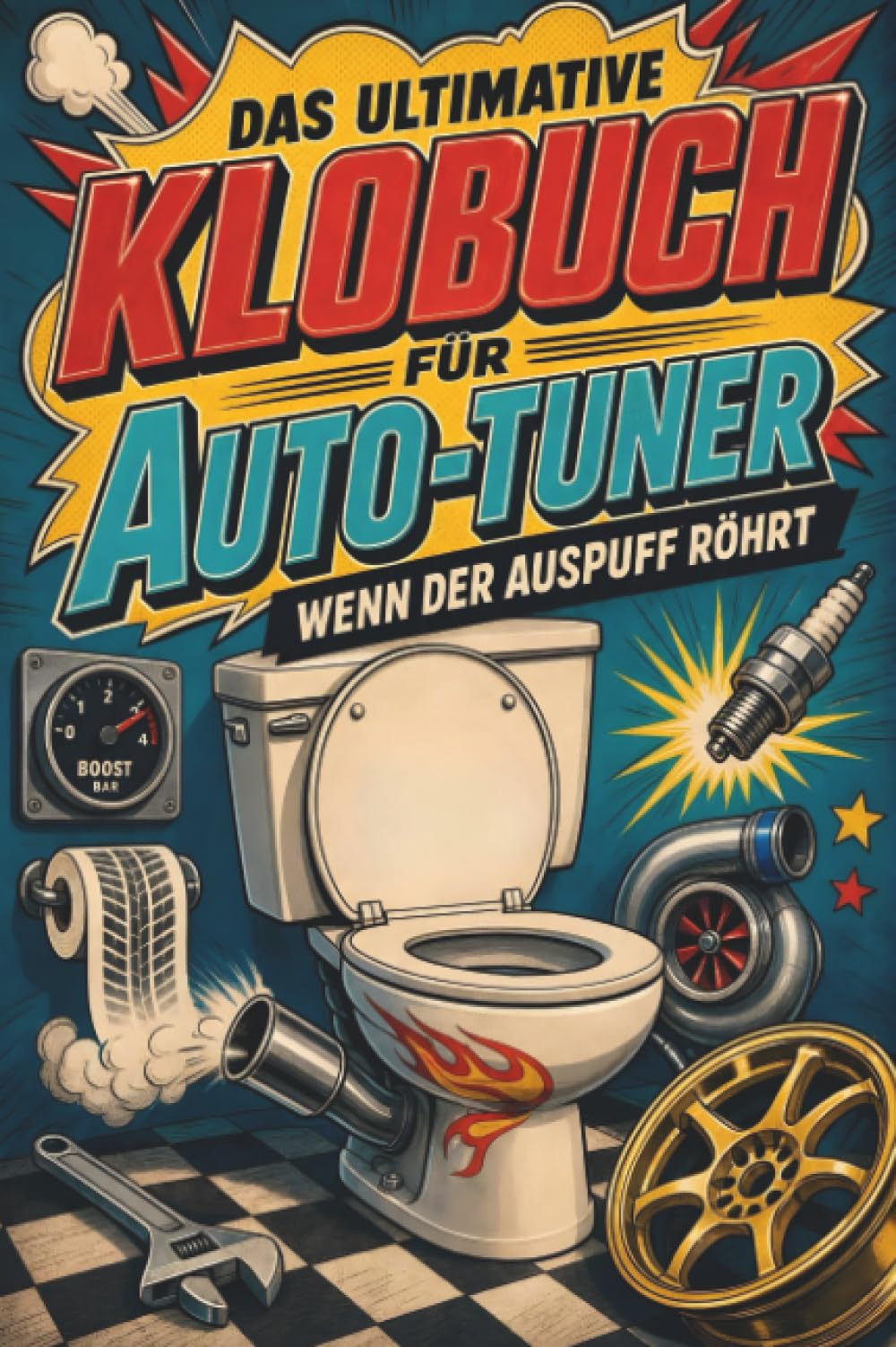 Das ultimative Klobuch für Auto-Tuner: Wenn der Auspuff röhrt. Lustiges Geschenk für Fans von Tuning, Auspuff und PS
