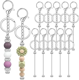 20/40/66 llaveros con cuentas, a granel, en blanco, creativos, lindos llaveros para cuentas, monedero, llaveros para mujeres y hombres