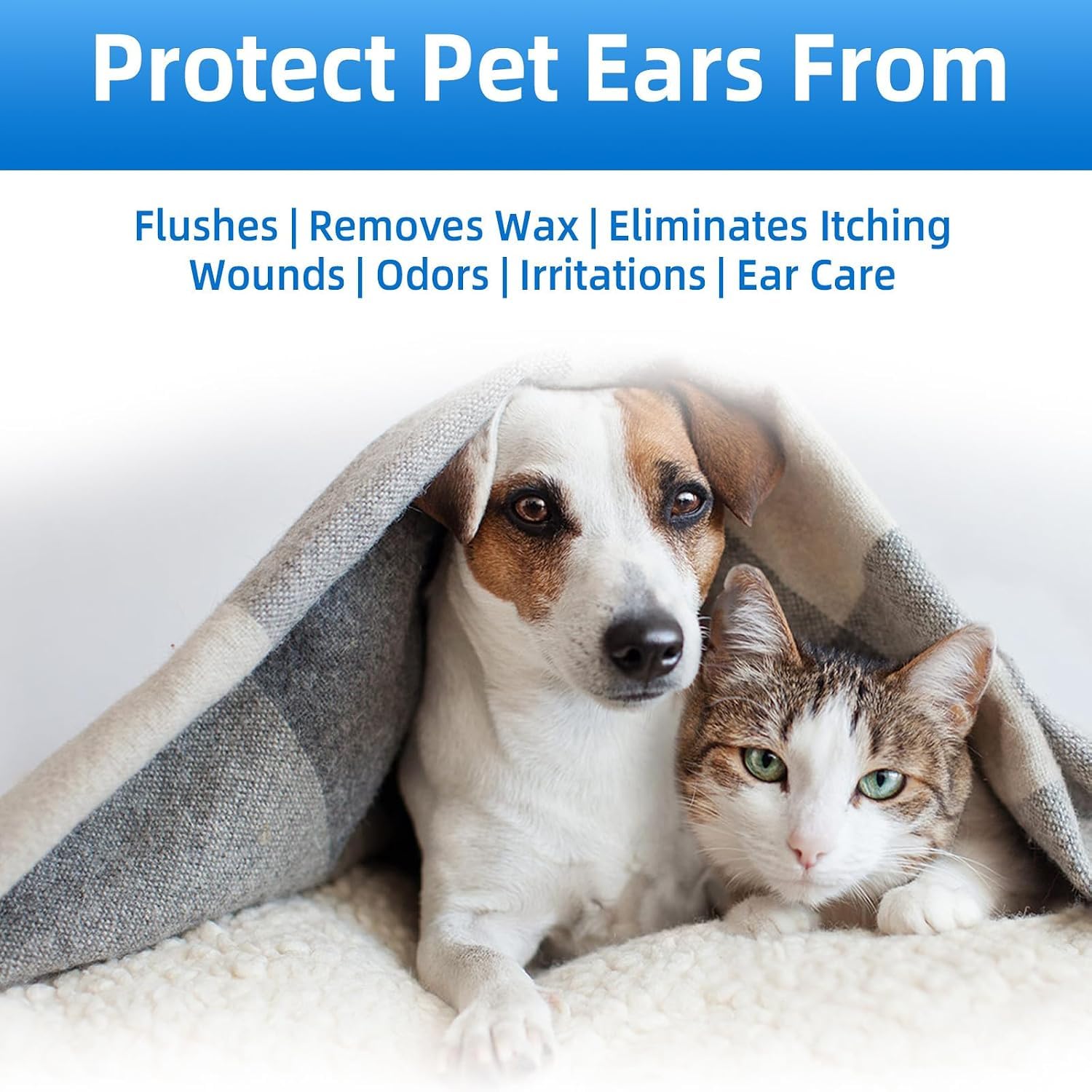 Générique Nettoyant Auriculaire pour Animaux, Nettoyant Oreille Chien,