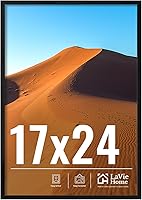 Vista 106 de LaVie Home Marco de fotos de 2 x 3, marco de fotos negro de 2 x 3 con plexiglás HD, marco de visualización de 2 x 3, 1 paquete, colección clásica