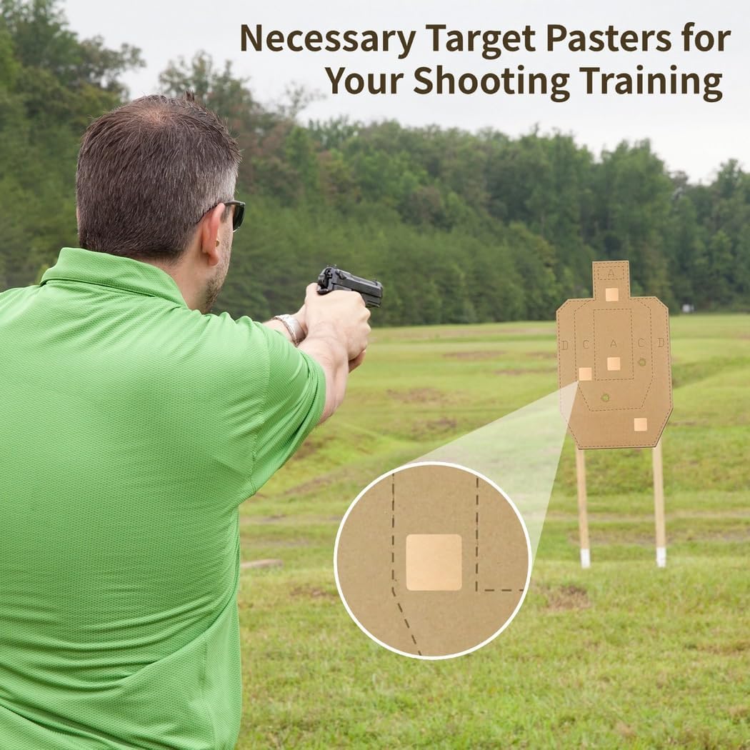 3 Rolls X 1000 Shooting Pasters – 0.9 in Target Repair Dots, Self-Adhesive, 3000 Pcs for Shooting Practice