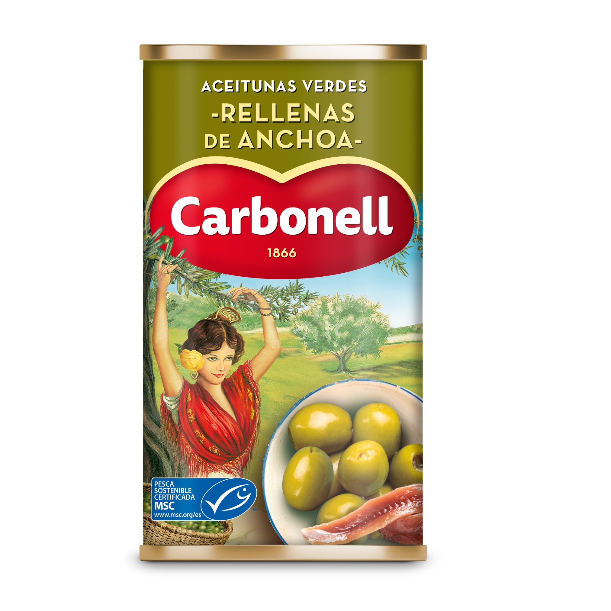 Carbonell Aceitunas Rellenas de Anchoa 150g