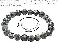 Vista 243 de Amazing Gemstone Pulsera de cristal para mujeres y hombres, pulsera de cristal curativo de protección, pulsera elástica con cuentas de piedras