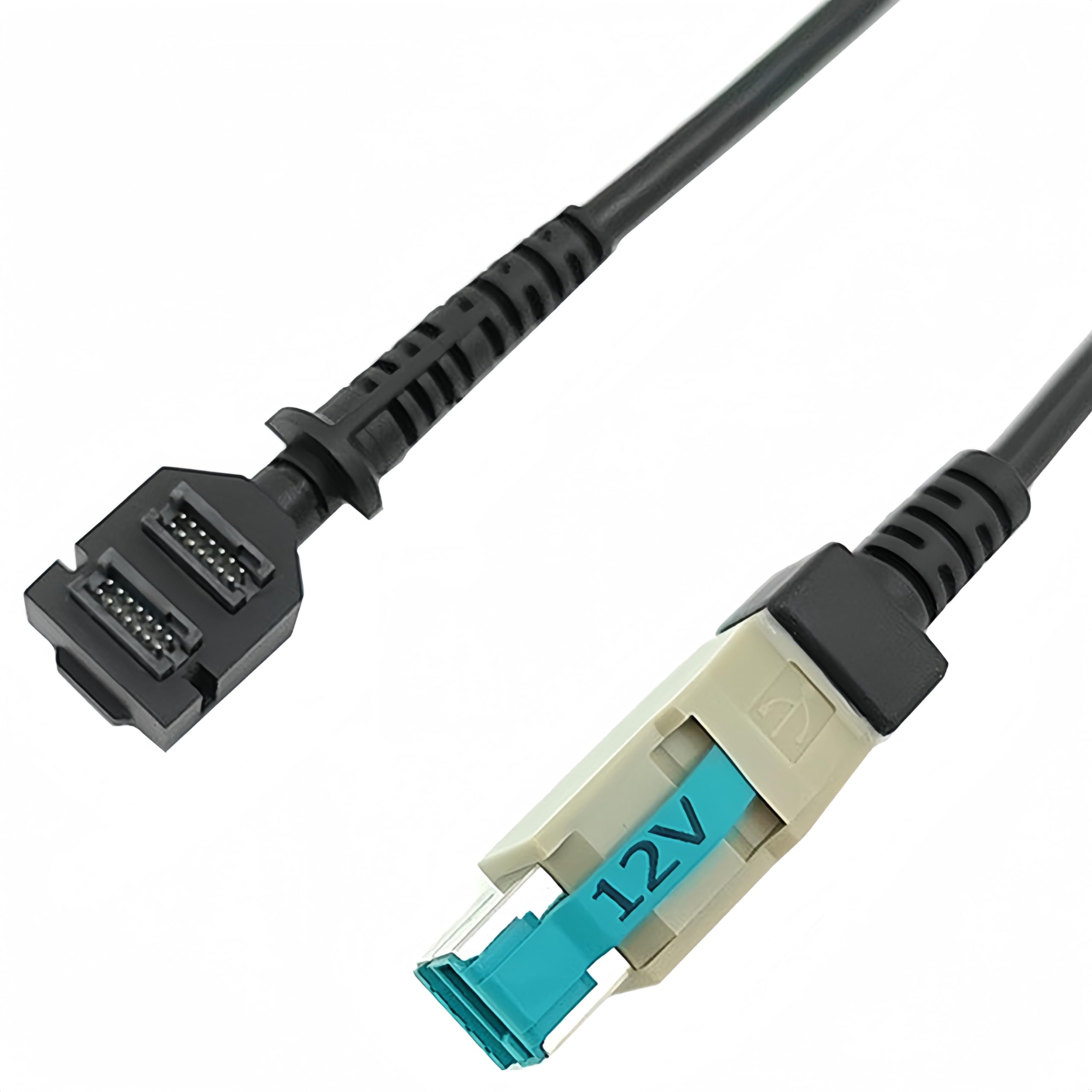 Cavo USB alimentato da 12 V a doppio IDC a 14 pin per Verifone VX810 VX820 VX805P, CBL-282-033-02-A, 2 m (6 piedi).