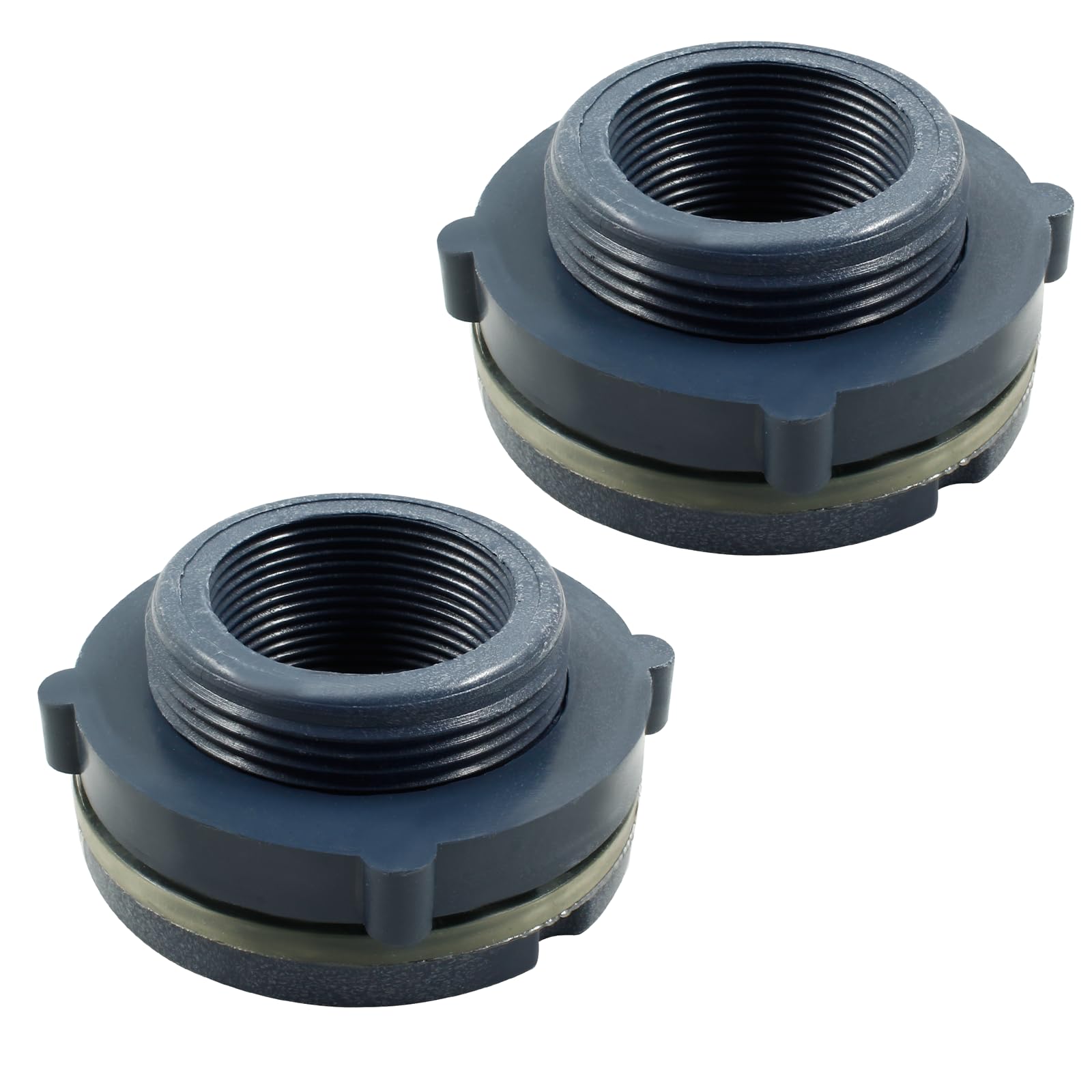 2 Pvc Bulkhead Fitting PVC Bulkhead Fitting Water Tank Connector For