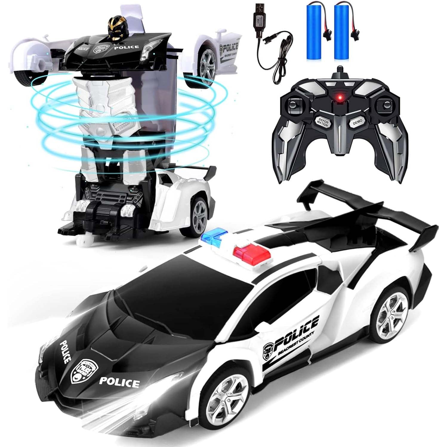 BlackmaTransform Rc Cars for Boys 4-7 8-12