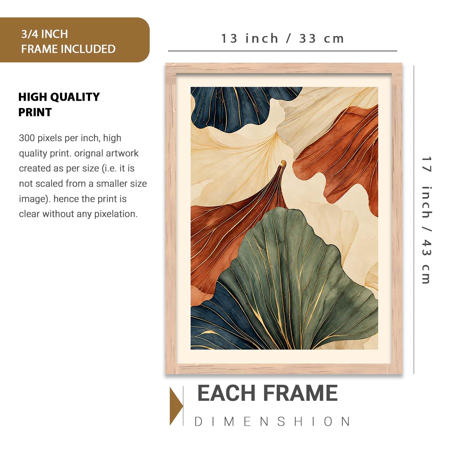 BOHO Wall Art Set - Modern Boho Decor Frames -2 BOHO Wall Art Set - Modern Boho Decor Frames -2