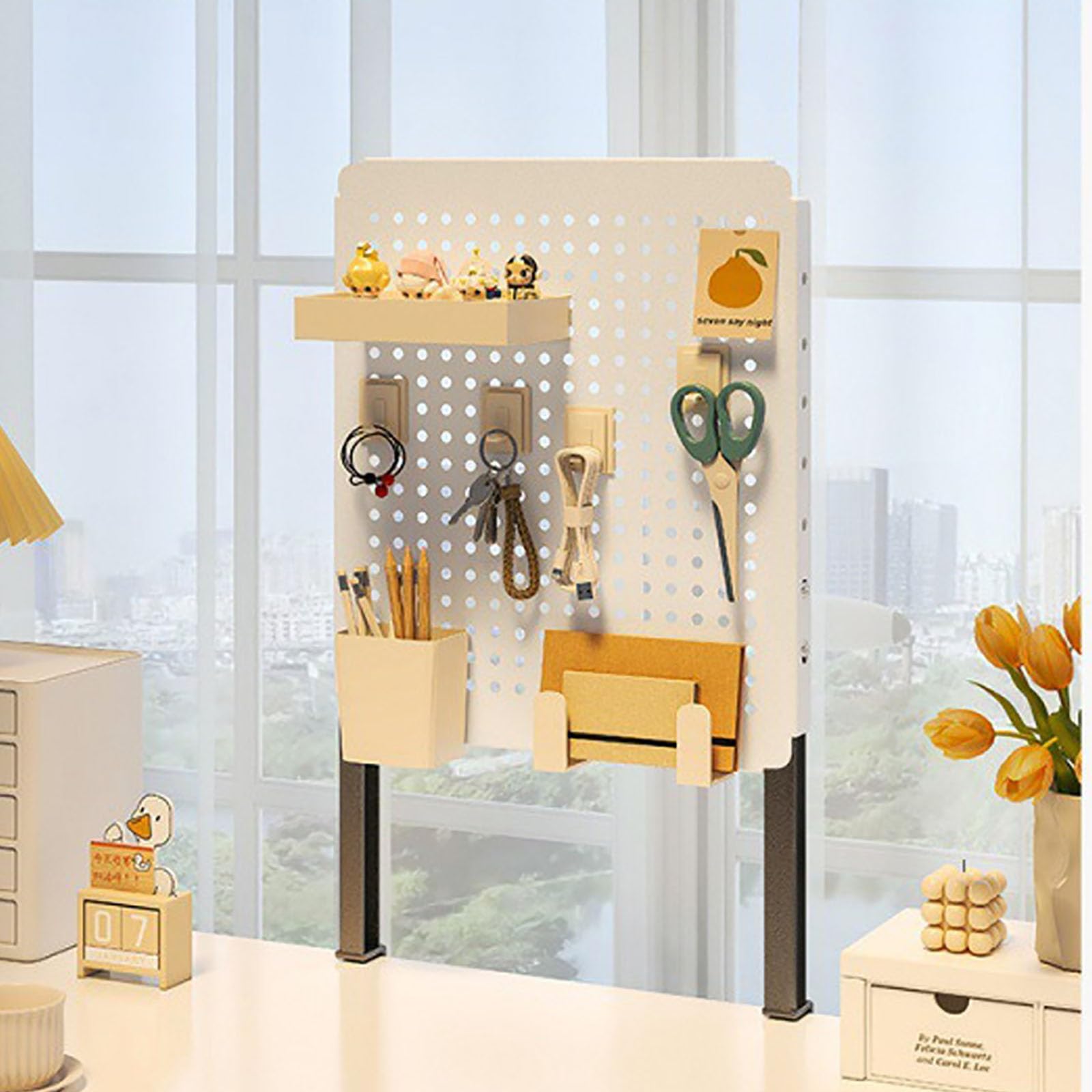 Stecktafel für den Schreibtisch, ohne Bohren, Trennwand und Trennwand, platzsparend, für Zuhause und Büro, Slish Schreibtischzubehör