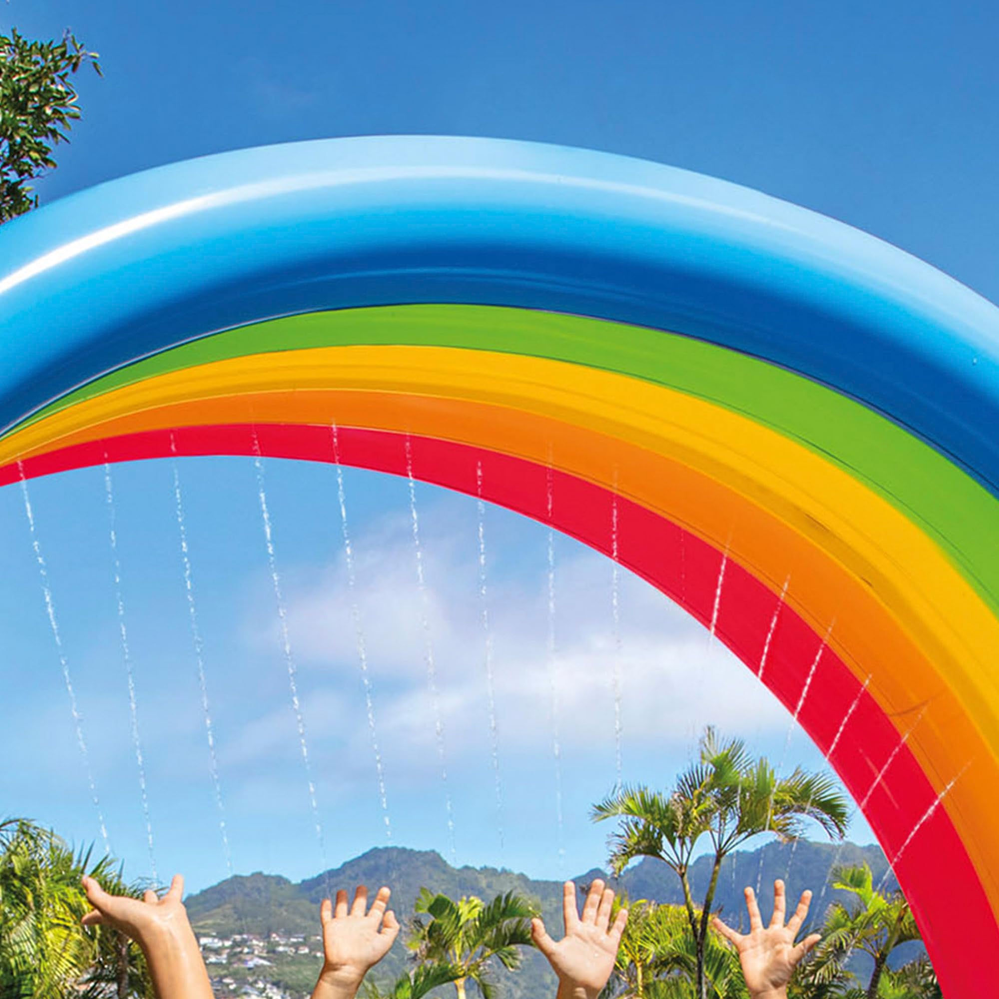 Intex Rainbow Cloud Zraszacz, Wielokolorowy, 3 x 1.09 x 1.8 m