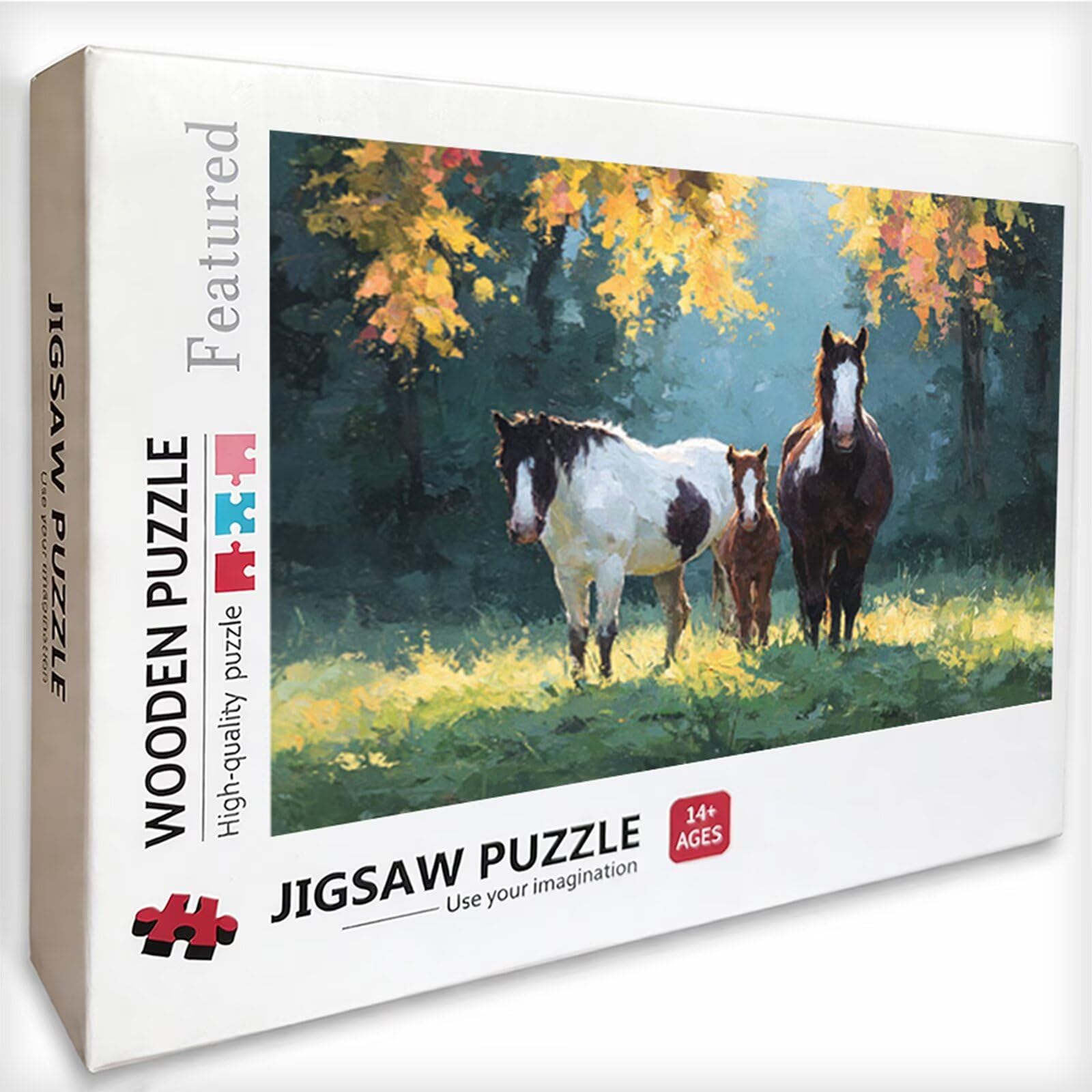 Animal Puzzle Madera 3000 Piezas, Caballo Puzzle Adultos con Caja 122x81cm, Rompecabezas Desafiante, para Hombres Mujeres Adolescente, Juegos de Rompecabezas Creativos, Decoracion Hogar Regalo, G-1166